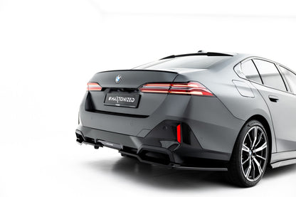 Diffusor Heckansatz V.2 passend für BMW 5er / i5 M-Paket Limousine / Touring G60 / G61 schwarz Hochglanz