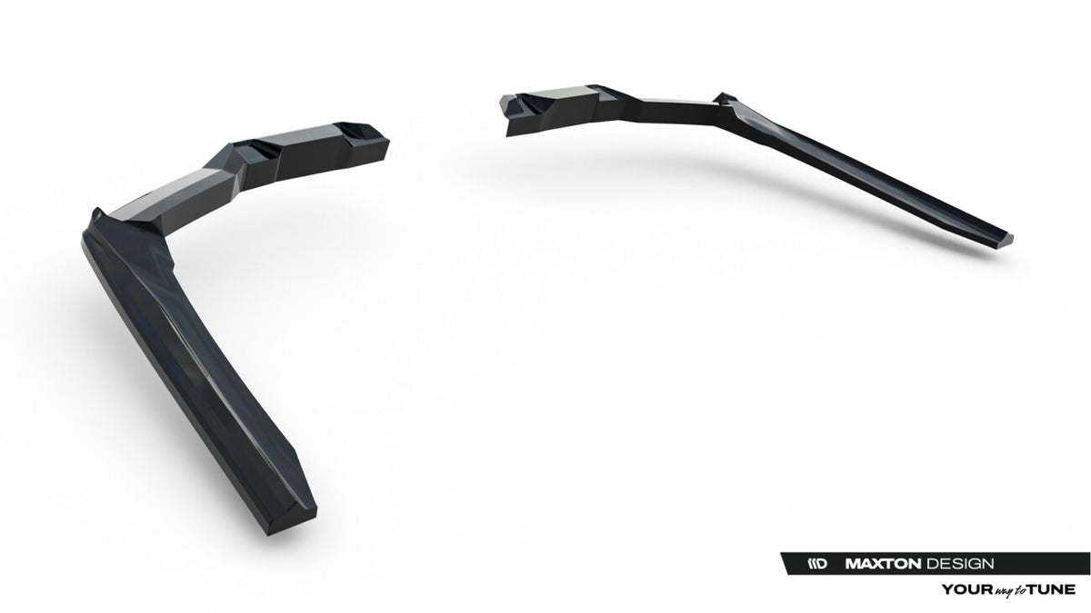 Diffusor Heckansatz V.2 passend für BMW 5er / i5 M-Paket Limousine / Touring G60 / G61 schwarz Hochglanz