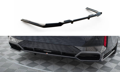 Diffusor Heckansatz V.2 passend für BMW 5er / i5 M-Paket Limousine / Touring G60 / G61 schwarz Hochglanz