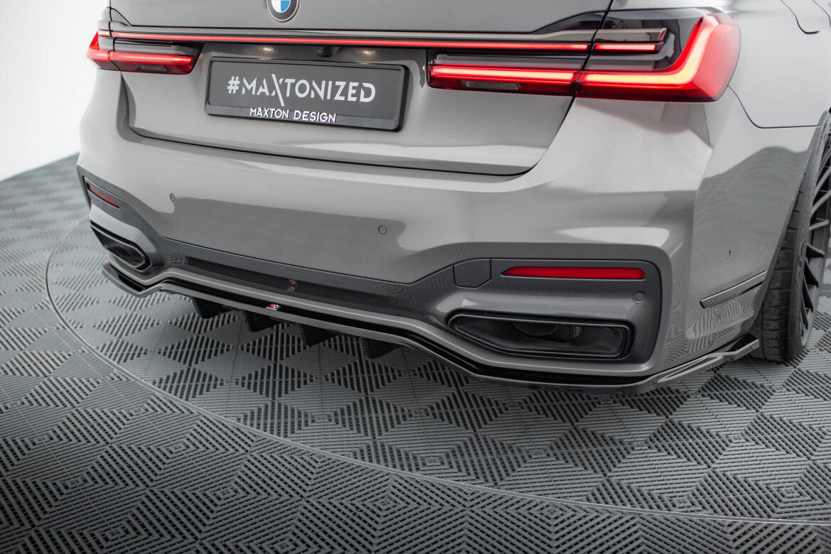 Diffusor Heckansatz V.2 passend für BMW 7 M-Paket G11 / G12 FL schwarz Hochglanz