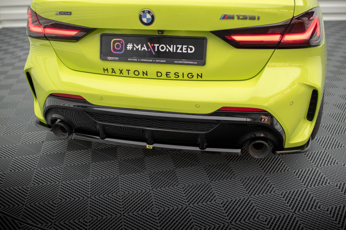 Diffusor Heckansatz V.2 passend für BMW M135i F40 schwarz Hochglanz