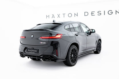 Diffusor Heckansatz V.2 passend für BMW X4 M-Paket G02 FL schwarz Hochglanz