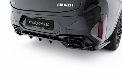 Diffusor Heckansatz V.2 passend für BMW X4 M-Paket G02 FL schwarz Hochglanz