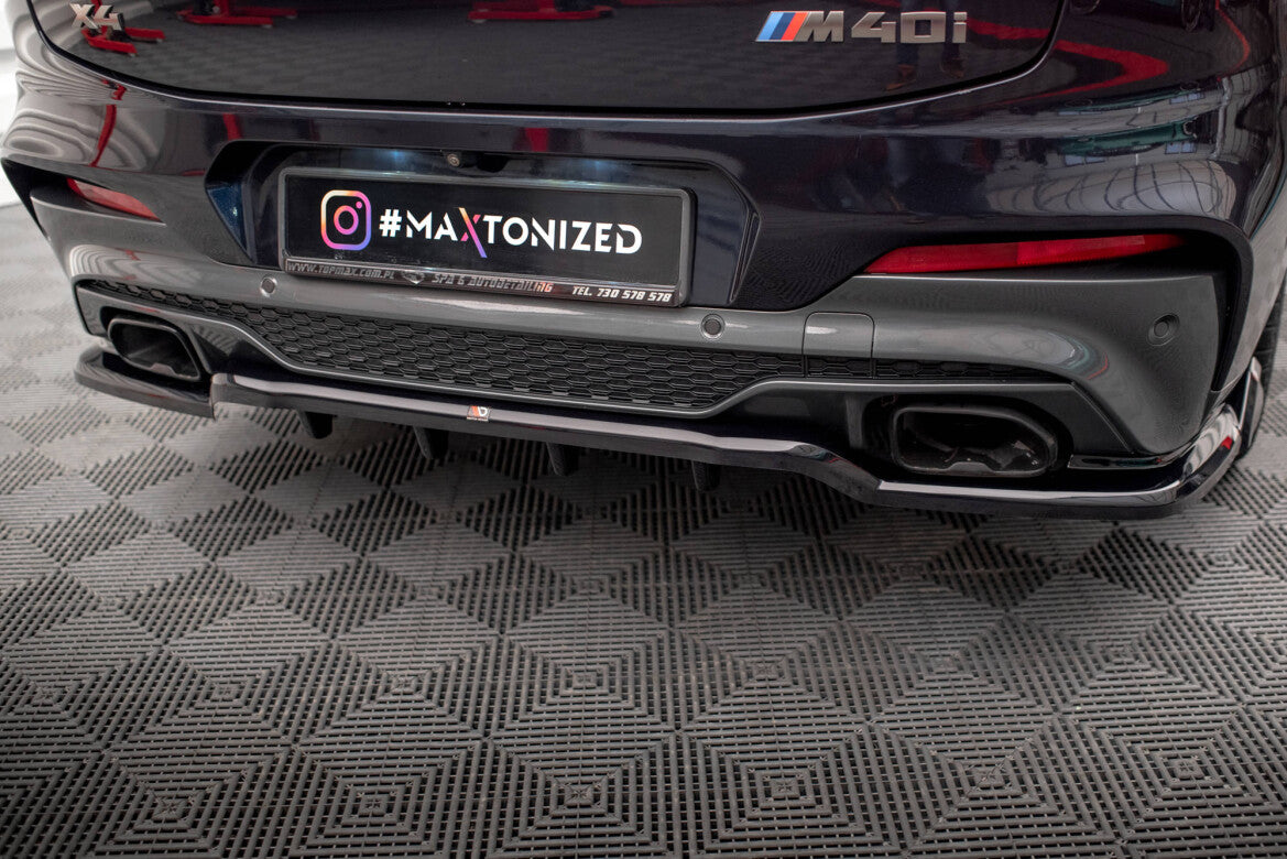 Diffusor Heckansatz V.2 passend für BMW X4 M40i G02 schwarz Hochglanz