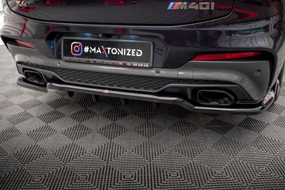 Diffusor Heckansatz V.2 passend für BMW X4 M40i G02 schwarz Hochglanz