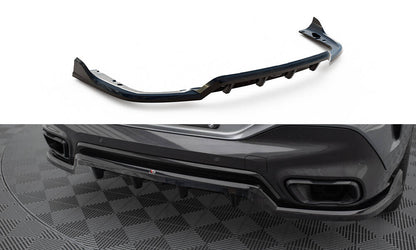 Diffusor Heckansatz V.2 passend für BMW X6 M-Paket G06 FL schwarz Hochglanz