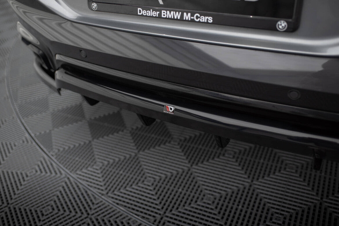 Diffusor Heckansatz V.2 passend für BMW X6 M-Paket G06 FL schwarz Hochglanz