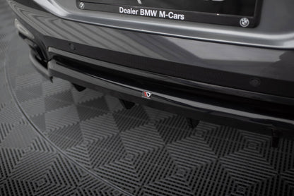 Diffusor Heckansatz V.2 passend für BMW X6 M-Paket G06 FL schwarz Hochglanz