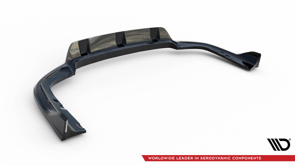 Diffusor Heckansatz V.2 passend für BMW X6 M-Paket G06 FL schwarz Hochglanz
