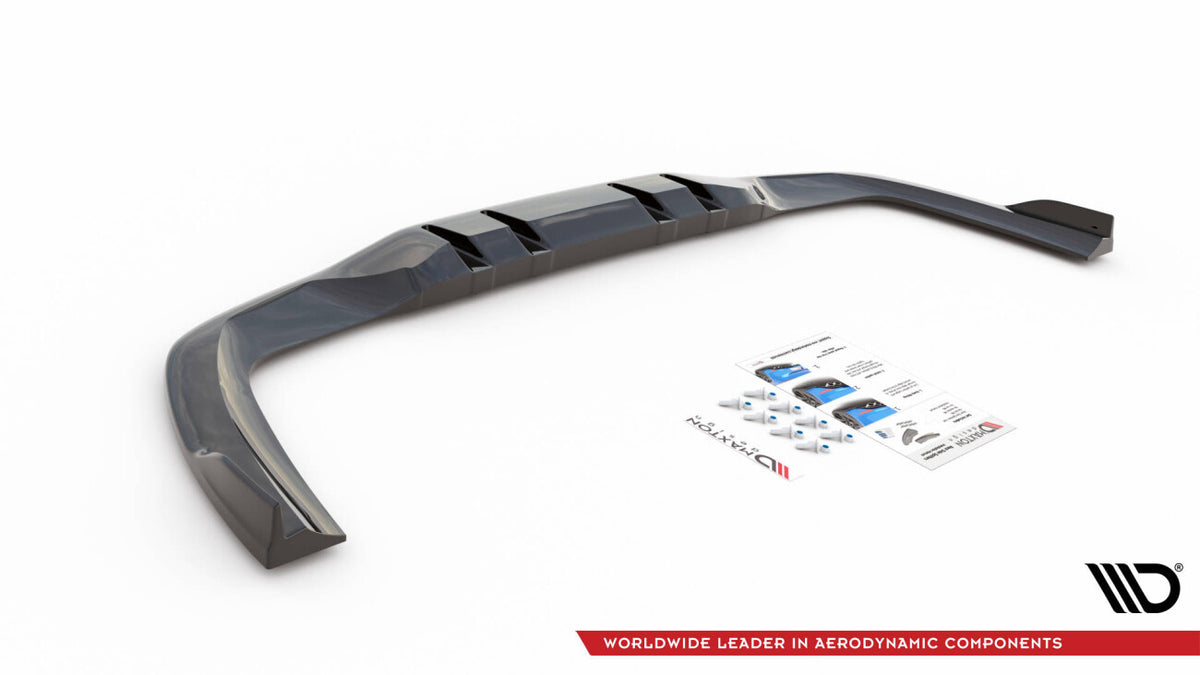 Diffusor Heckansatz V.2 passend für Mercedes A 35 AMG Limousine V177 schwarz Hochglanz