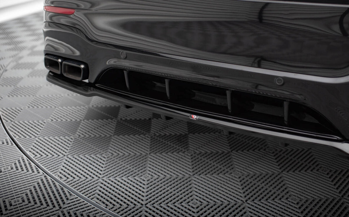Diffusor Heckansatz V.2 passend für Mercedes-AMG GLC 63 SUV X253 schwarz Hochglanz