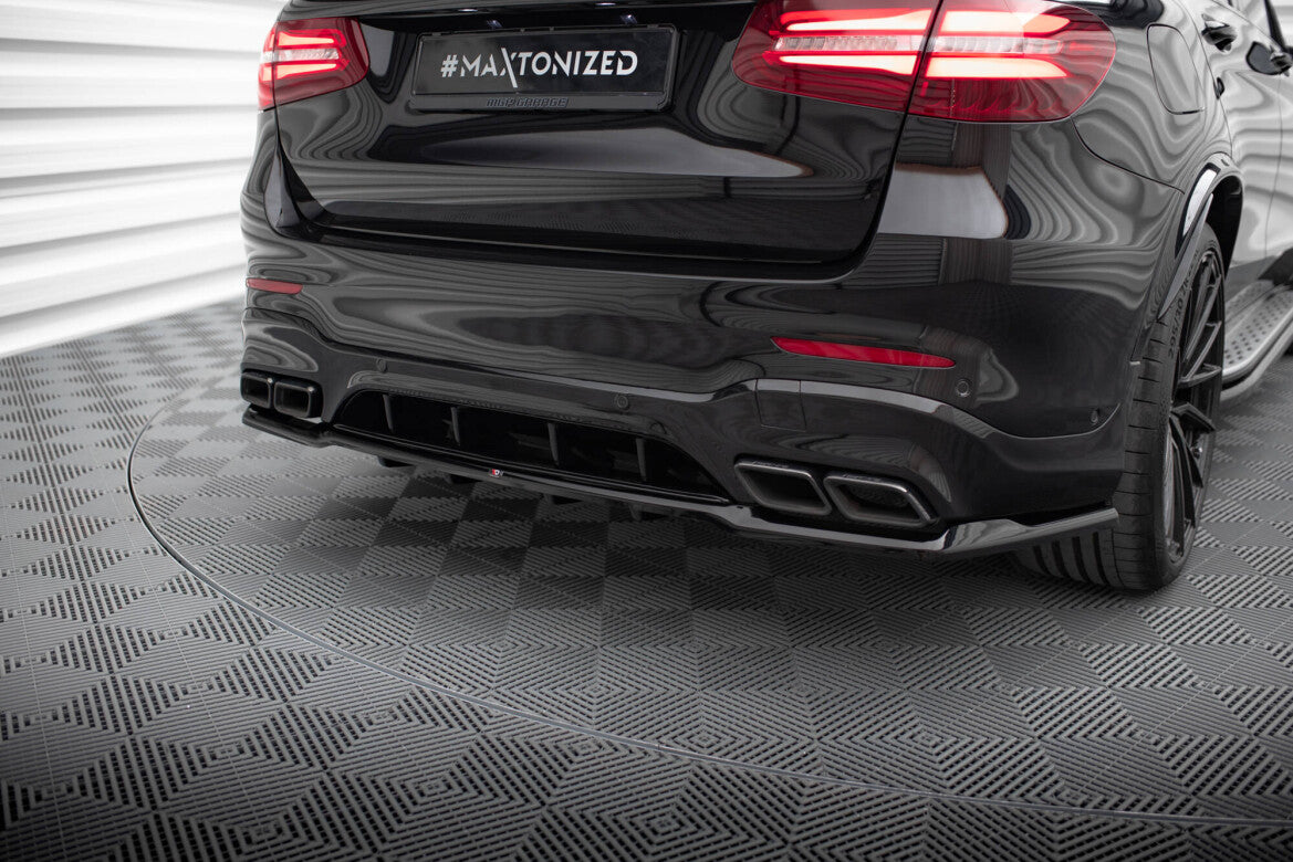 Diffusor Heckansatz V.2 passend für Mercedes-AMG GLC 63 SUV X253 schwarz Hochglanz