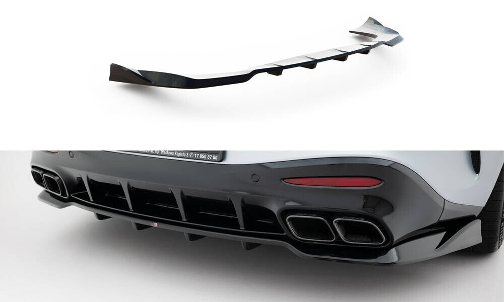 Diffusor Heckansatz V.2 passend für Mercedes-AMG GT 63 / 55 / 63 S E Performance C192 schwarz Hochglanz