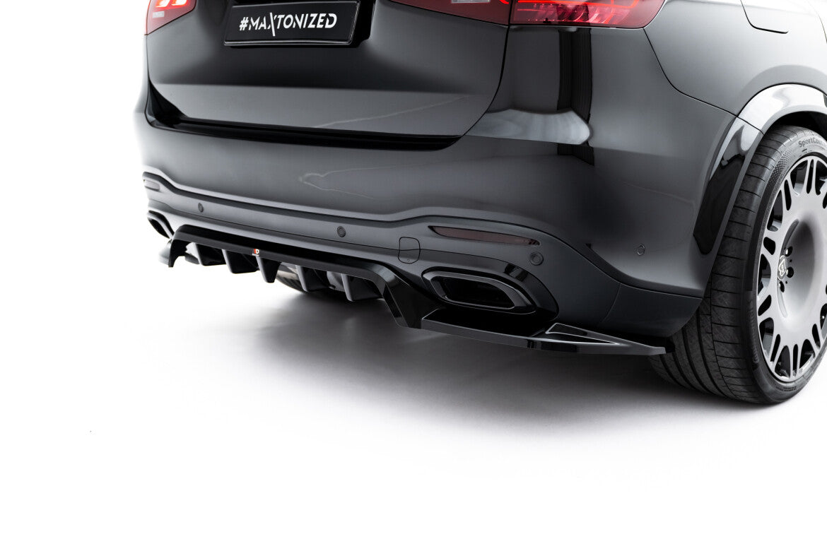 Diffusor Heckansatz V.2 passend für Mercedes GLS AMG-Line X167 schwarz Hochglanz