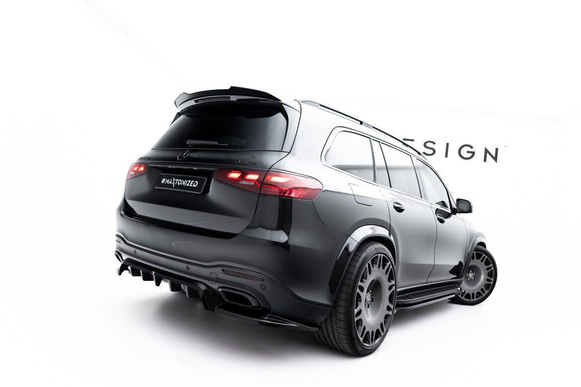 Diffusor Heckansatz V.2 passend für Mercedes GLS AMG-Line X167 schwarz Hochglanz