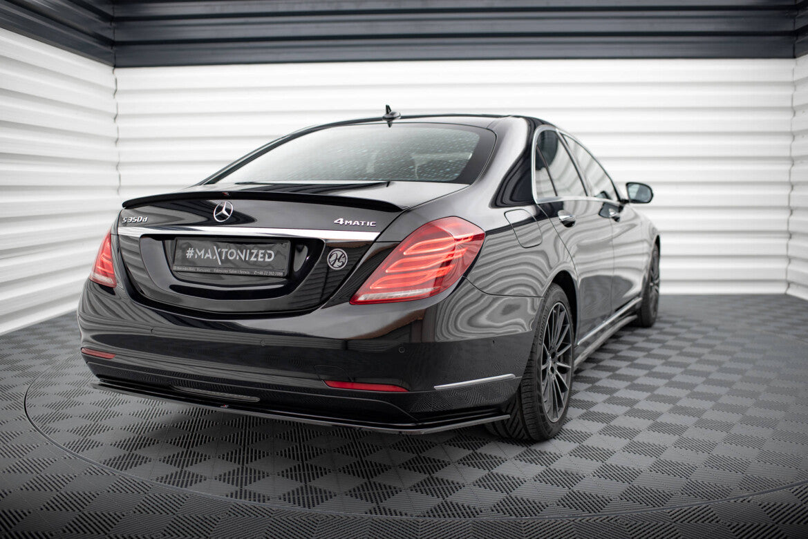 Diffusor Heckansatz V.2 passend für Mercedes S W222 schwarz Hochglanz