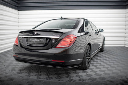 Diffusor Heckansatz V.2 passend für Mercedes S W222 schwarz Hochglanz
