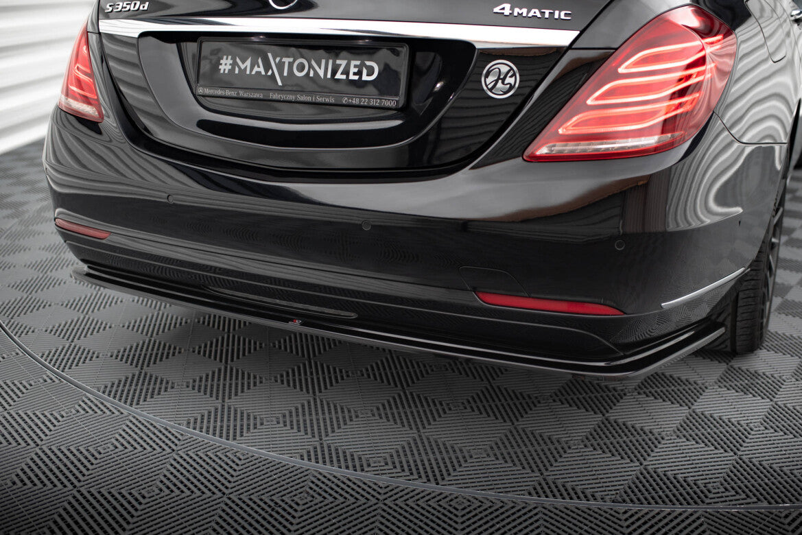 Diffusor Heckansatz V.2 passend für Mercedes S W222 schwarz Hochglanz
