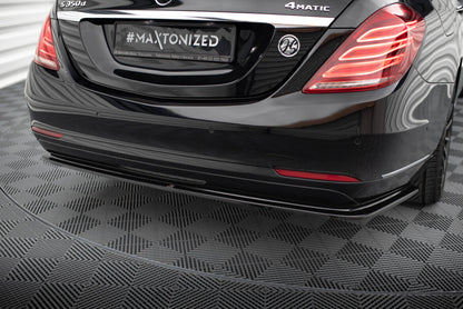 Diffusor Heckansatz V.2 passend für Mercedes S W222 schwarz Hochglanz