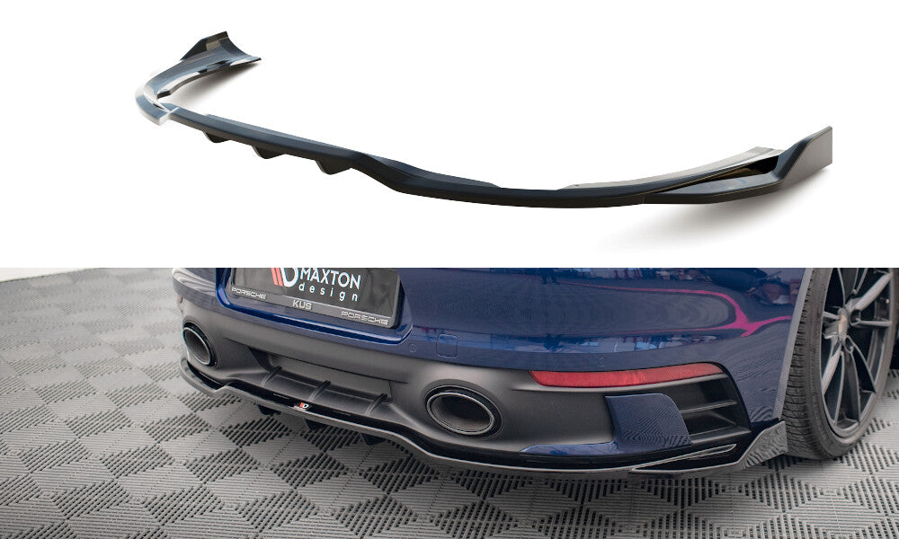 Diffusor Heckansatz V.2 passend für Porsche 911 Carrera Aero / Carrera GTS 992 schwarz Hochglanz