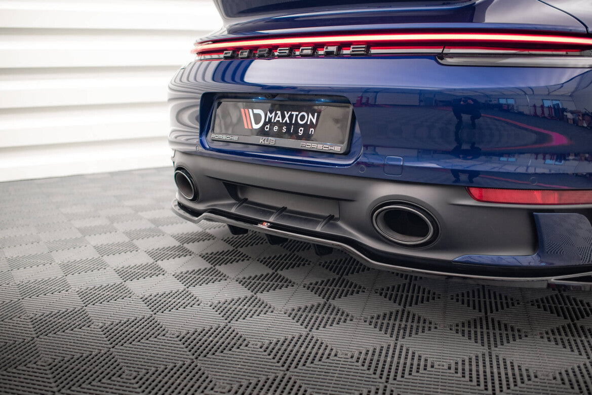 Diffusor Heckansatz V.2 passend für Porsche 911 Carrera Aero / Carrera GTS 992 schwarz Hochglanz