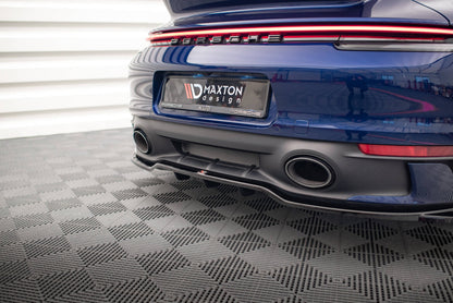 Diffusor Heckansatz V.2 passend für Porsche 911 Carrera Aero / Carrera GTS 992 schwarz Hochglanz