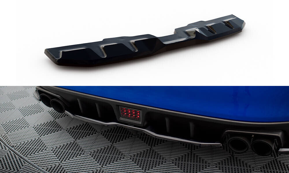 Diffusor Heckansatz V.2 passend für Subaru WRX STI Mk1 schwarz Hochglanz