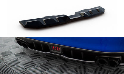 Diffusor Heckansatz V.2 passend für Subaru WRX STI Mk1 schwarz Hochglanz