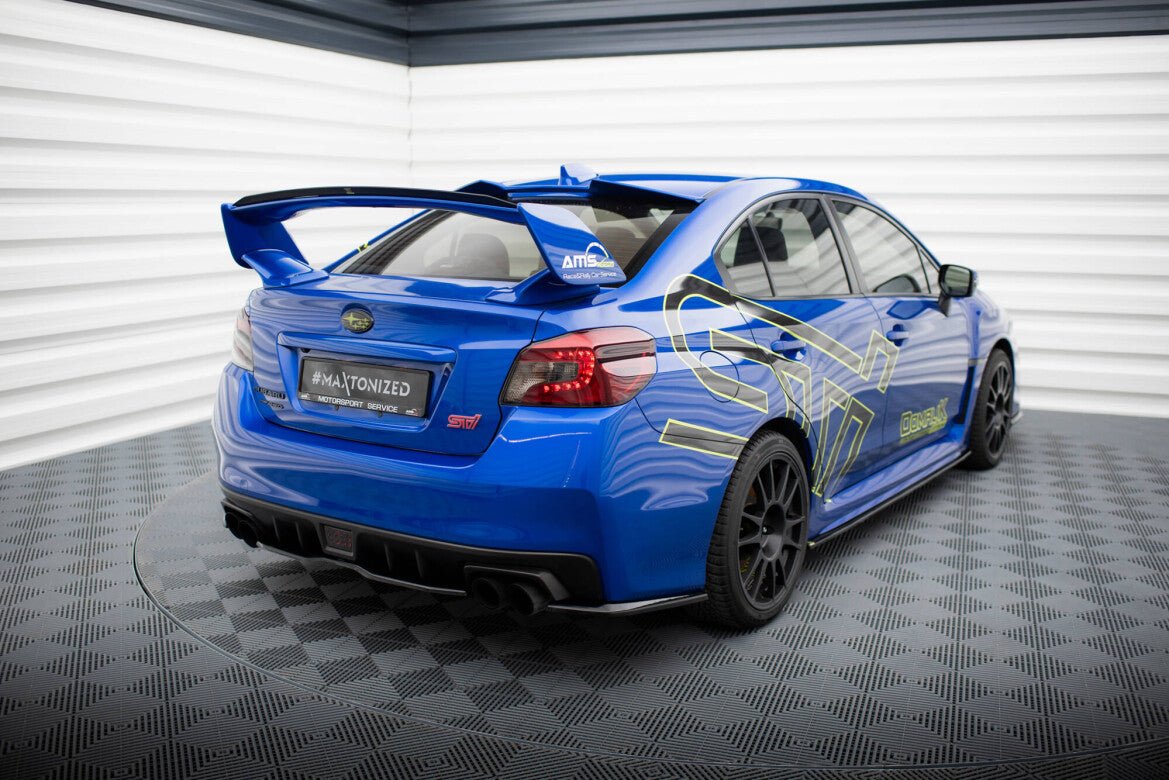 Diffusor Heckansatz V.2 passend für Subaru WRX STI Mk1 schwarz Hochglanz