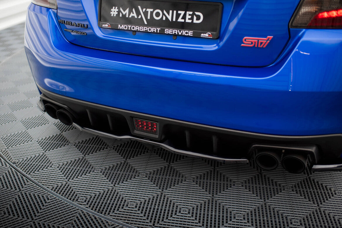 Diffusor Heckansatz V.2 passend für Subaru WRX STI Mk1 schwarz Hochglanz