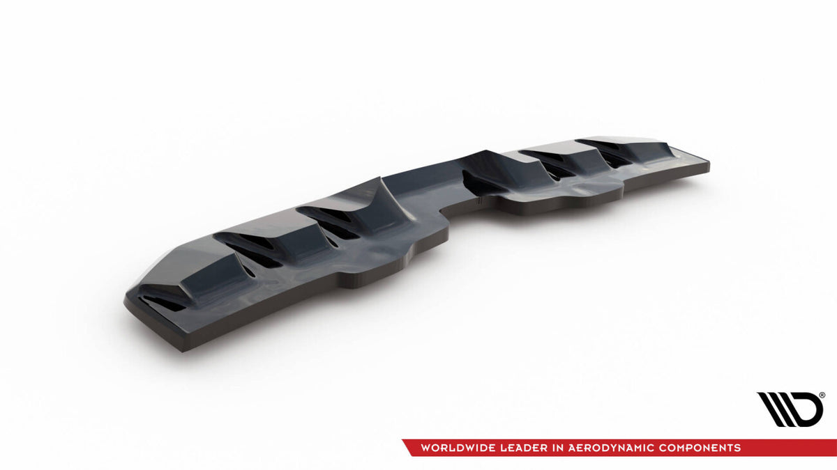Diffusor Heckansatz V.2 passend für Subaru WRX STI Mk1 schwarz Hochglanz