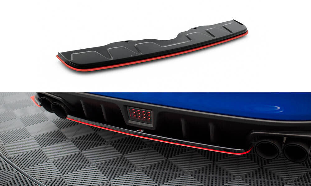 Diffusor Heckansatz V.2 passend für Subaru WRX STI schwarz Hochglanz