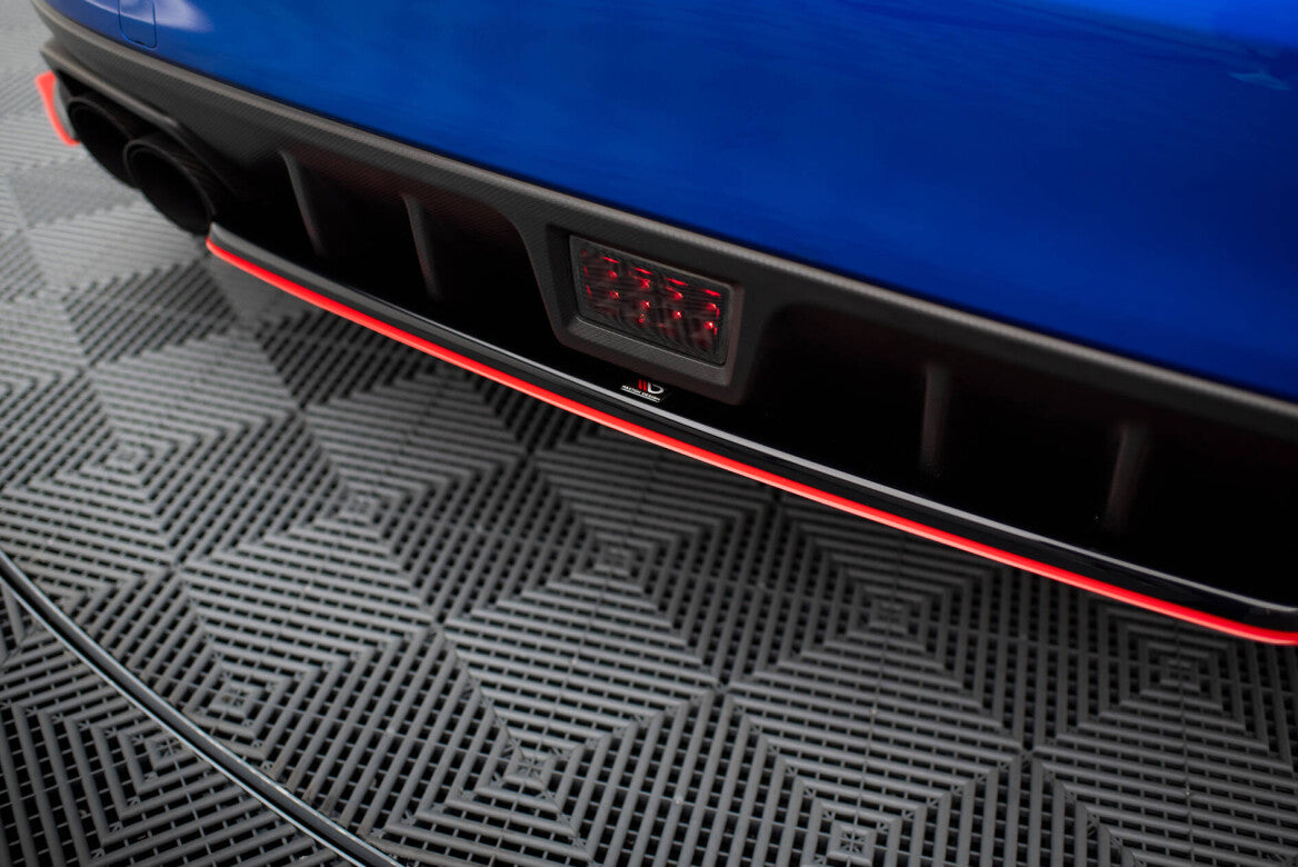 Diffusor Heckansatz V.2 passend für Subaru WRX STI schwarz Hochglanz