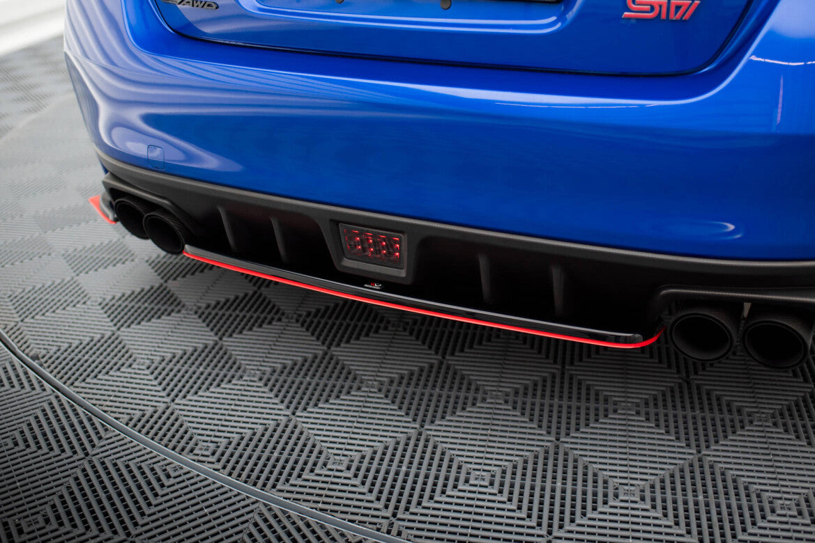 Diffusor Heckansatz V.2 passend für Subaru WRX STI schwarz Hochglanz