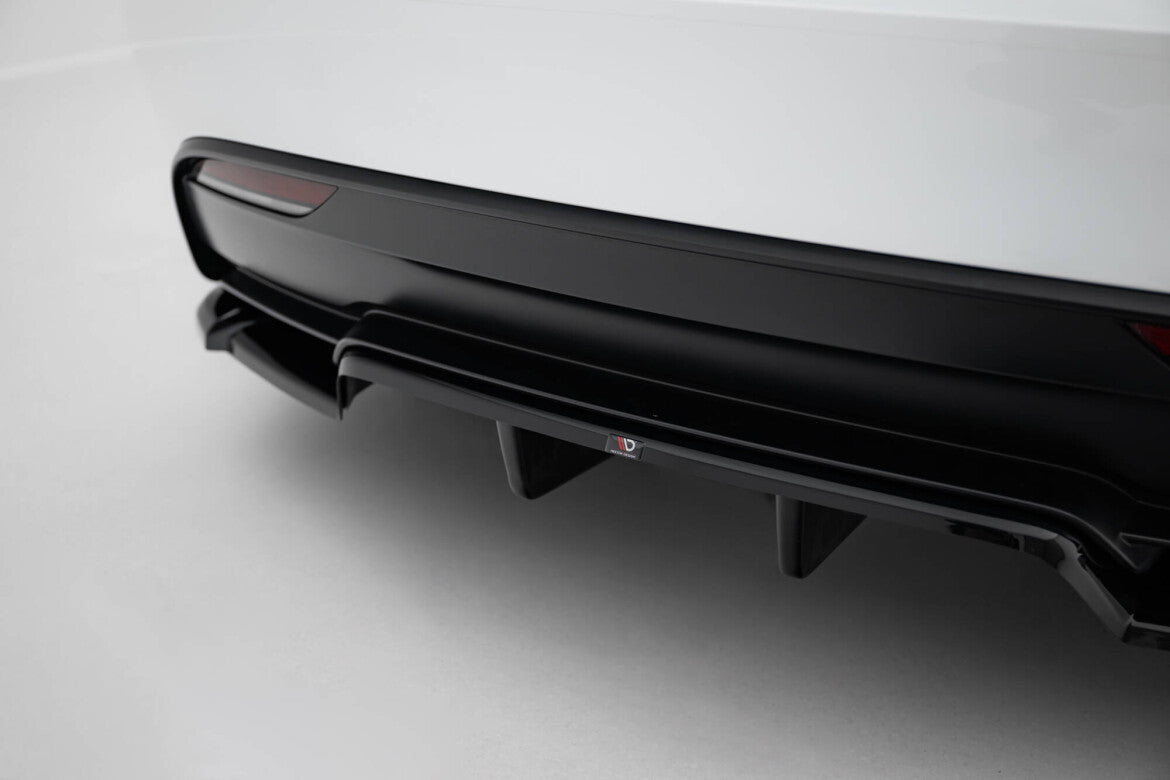 Diffusor Heckansatz V.2 passend für Tesla Model 3 Performance Mk1 FL schwarz Hochglanz