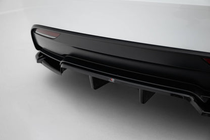Diffusor Heckansatz V.2 passend für Tesla Model 3 Performance Mk1 FL schwarz Hochglanz