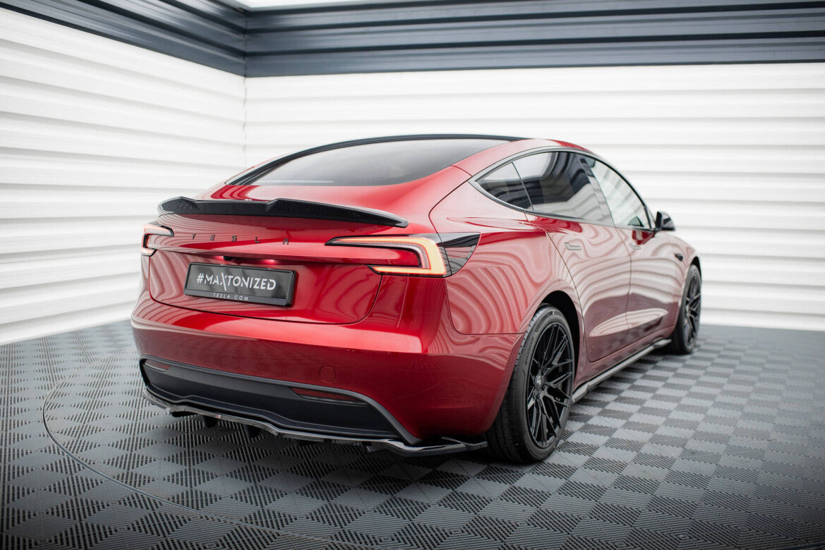 Diffusor Heckansatz V.2 passend für Tesla Model 3 Project HighlandFL schwarz Hochglanz