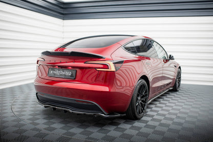 Diffusor Heckansatz V.2 passend für Tesla Model 3 Project HighlandFL schwarz Hochglanz