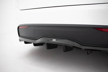 Diffusor Heckansatz V.2 passend für Tesla Model X Mk1 FL schwarz Hochglanz