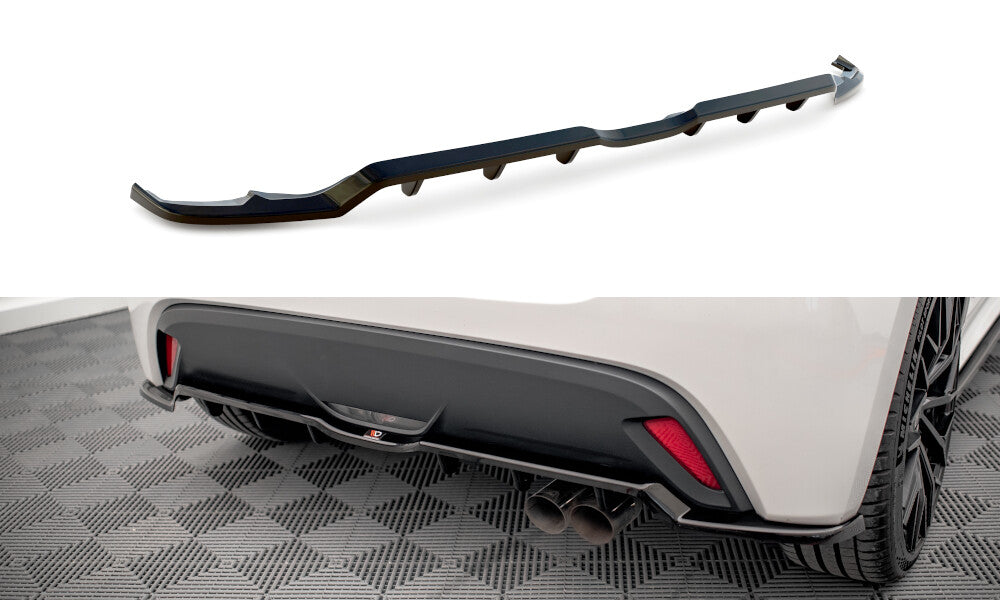 Diffusor Heckansatz V.2 passend für Toyota Yaris Mk4 schwarz Hochglanz