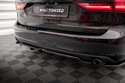 Diffusor Heckansatz V.2 passend für Volvo V90 Mk2 schwarz Hochglanz