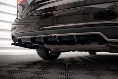 Diffusor Heckansatz V.2 passend für Volvo V90 Mk2 schwarz Hochglanz