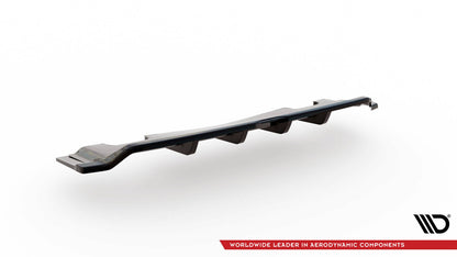 Diffusor Heckansatz V.2 passend für Volvo V90 Mk2 schwarz Hochglanz