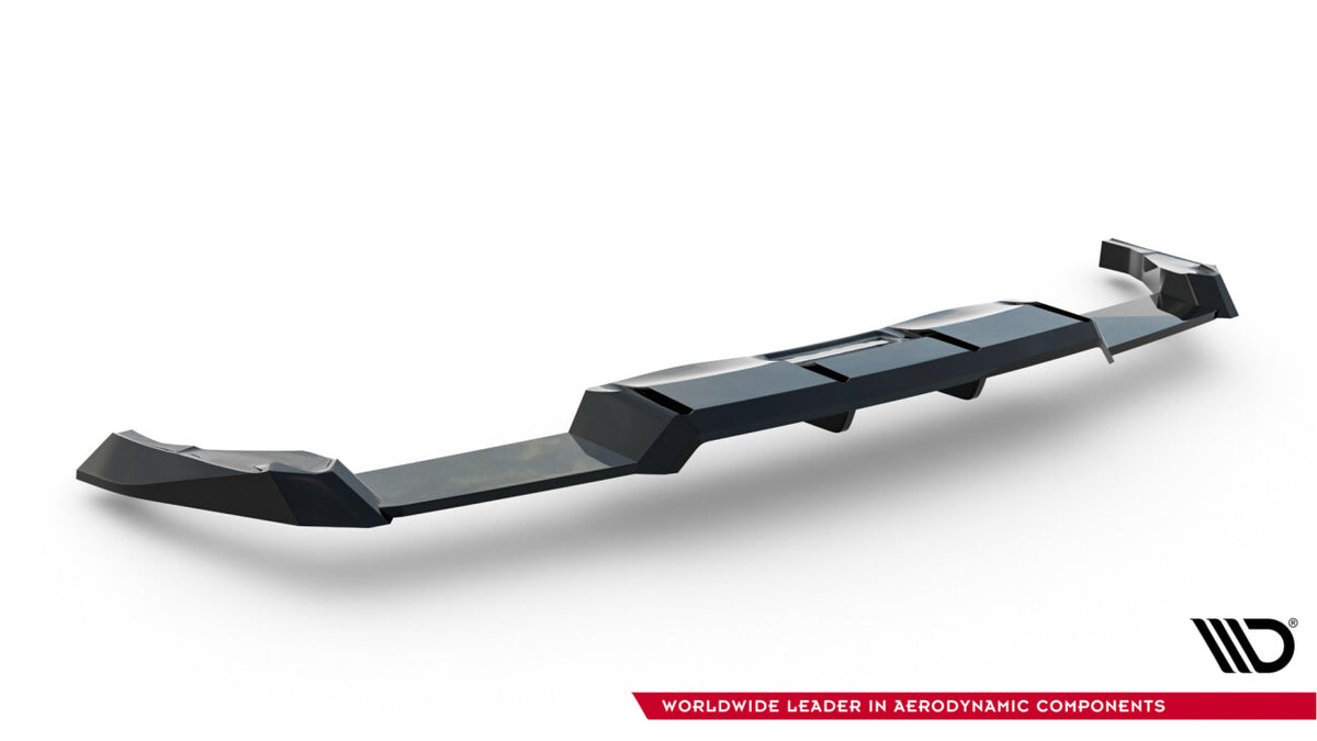 Diffusor Heckansatz V.2 passend für VW Golf R Hatchback Mk8 / Mk8 FL schwarz Hochglanz