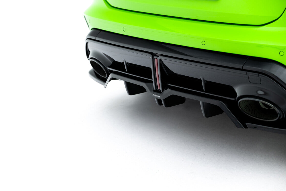 Diffusor Heckansatz V.3 passend für Audi RS3 Sportback 8Y FL schwarz Hochglanz
