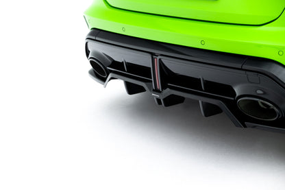 Diffusor Heckansatz V.3 passend für Audi RS3 Sportback 8Y FL schwarz Hochglanz