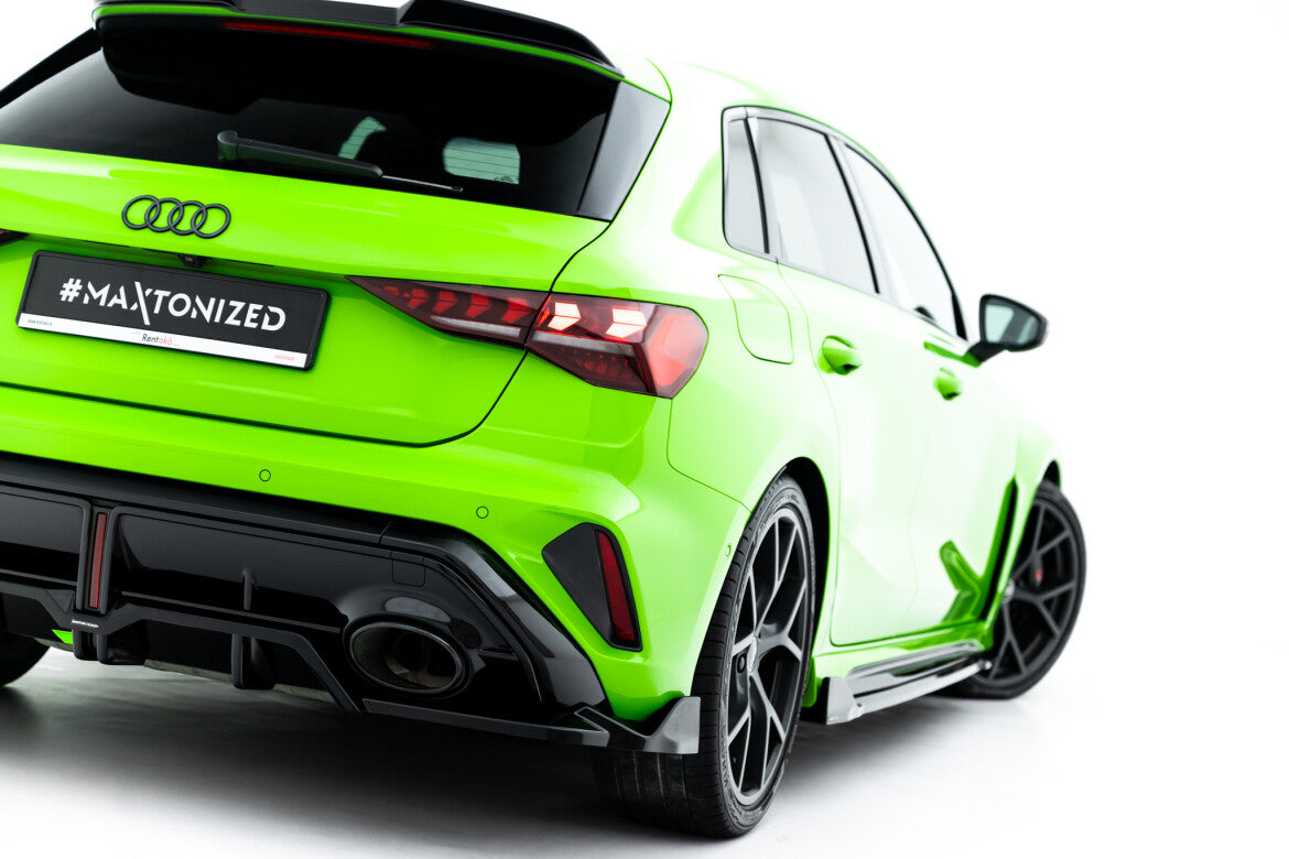 Diffusor Heckansatz V.3 passend für Audi RS3 Sportback 8Y FL schwarz Hochglanz