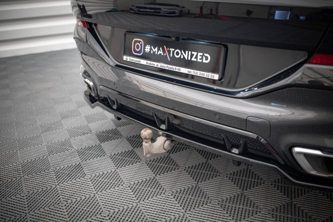 Diffusor Heckansatz V.3 passend für BMW X6 M-Paket G06 schwarz Hochglanz