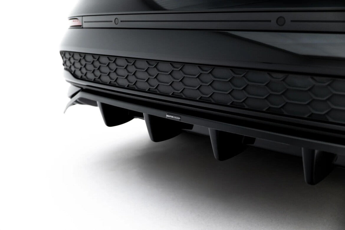 Diffusor RACE passend für Audi A3 Limousine 8Y Facelift schwarz Hochglanz