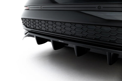 Diffusor RACE passend für Audi A3 Limousine 8Y Facelift schwarz Hochglanz